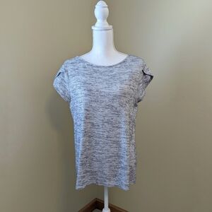 Women's Gray Striped Top